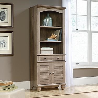 Sauder Harbor View 419911 Library with Doors Westrich Furniture